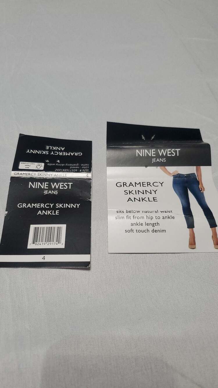 Nine West Jeans Gramercy Skinny Ankle Jeans Size 4 Medium Wash - Picture 5 of 5